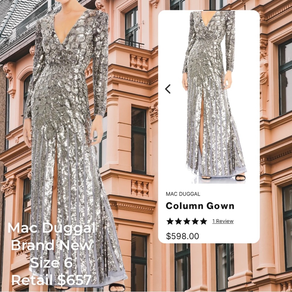 MAC DUGGAL
Column Gown